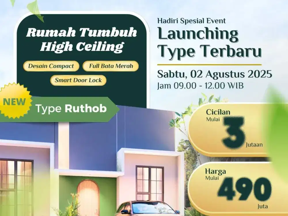 400 Jutaan Bisa Punya Rumah Dekat Kota Wisata Cibubur Exit TOL Nagrak