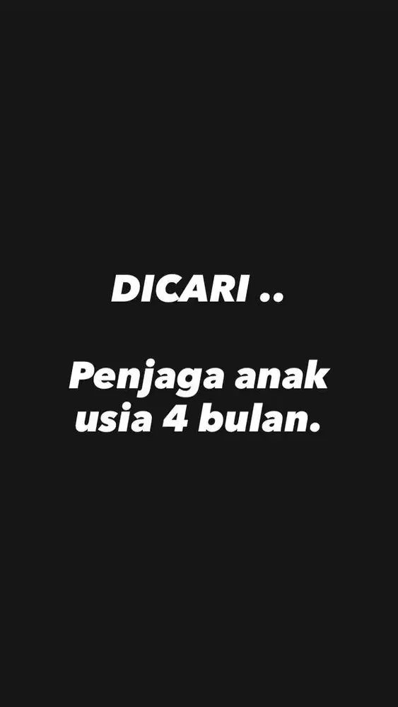 PENJAGA ANAK USIA 4 BULN