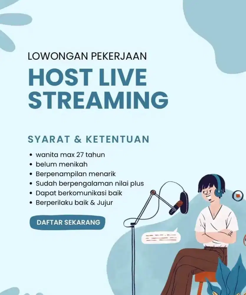 Lowongan kerja host live