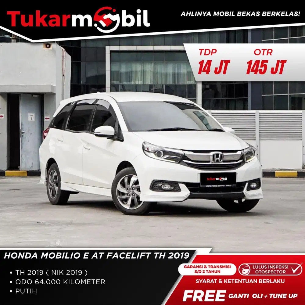 DP  MINIM Honda Mobilio 1.5 E AT 2019