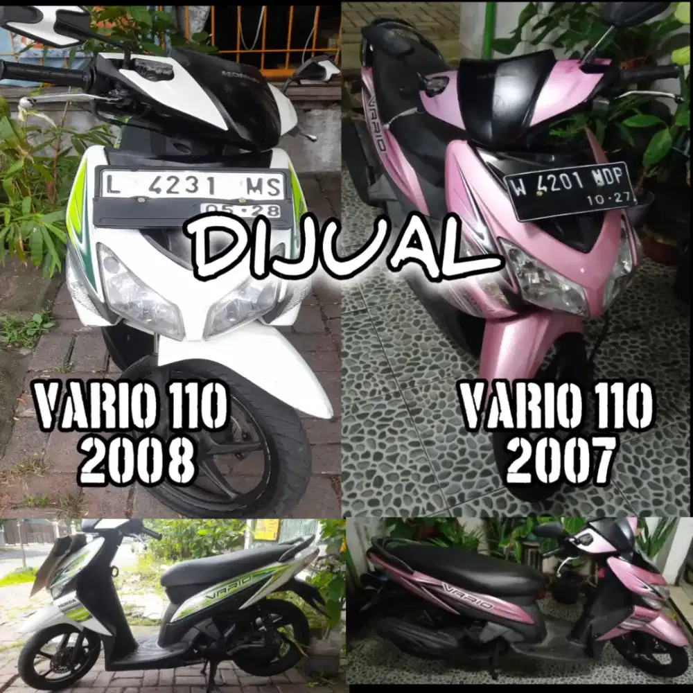 DIJUAL VARIO 110 2007 Rp.5,5juta, Vario 110 2008 Rp.6,8juta