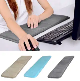 Bantalan Pergelangan Tangan Ergonomic Soft Keyboard Pad - Gray