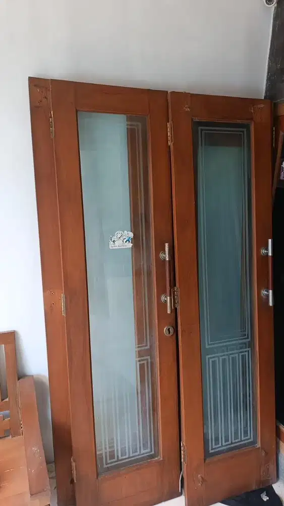 PINTU GARASI JATI TUA