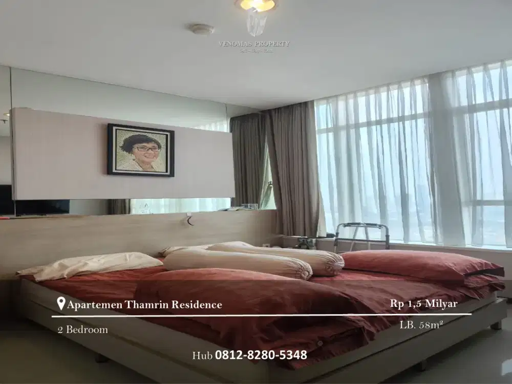 Dijual Apartement Thamrin Residence 2BR Full Furnished Tower B