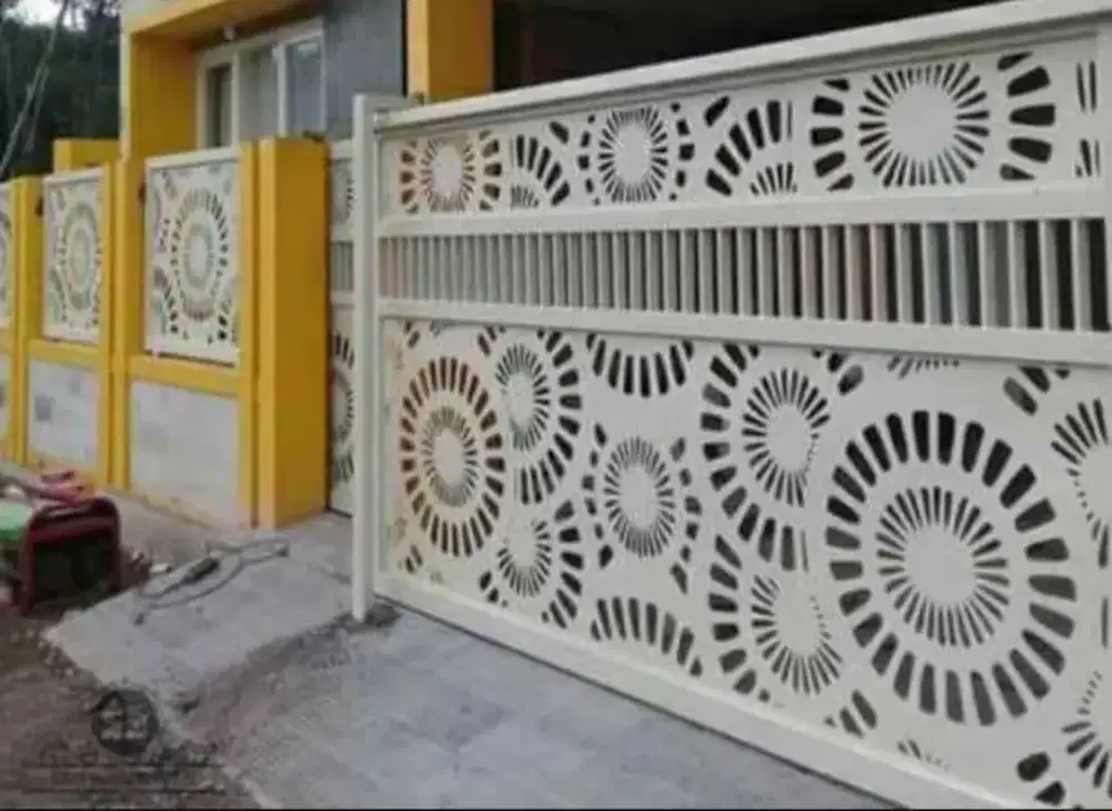 Jasa pemasangan kanopi,pagar besi,cutting laser dan pvc/upvc