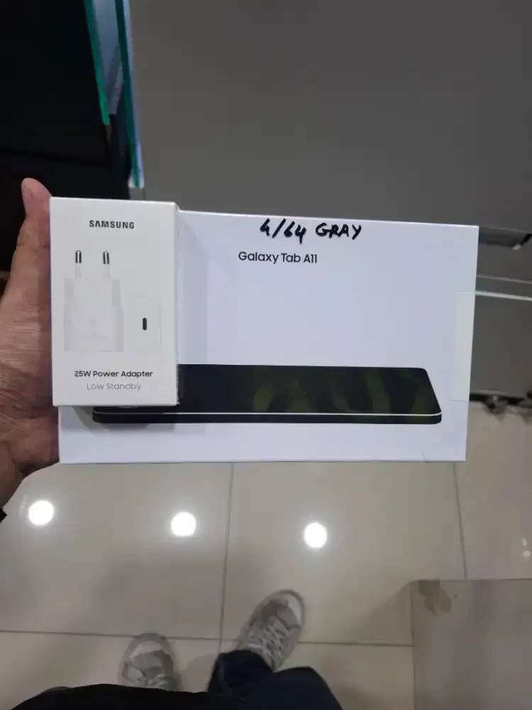 NEW SAMSUNG TAB A11 KARTU 4/64GB FREE ADAPTER ORI GARANSI RESMI
