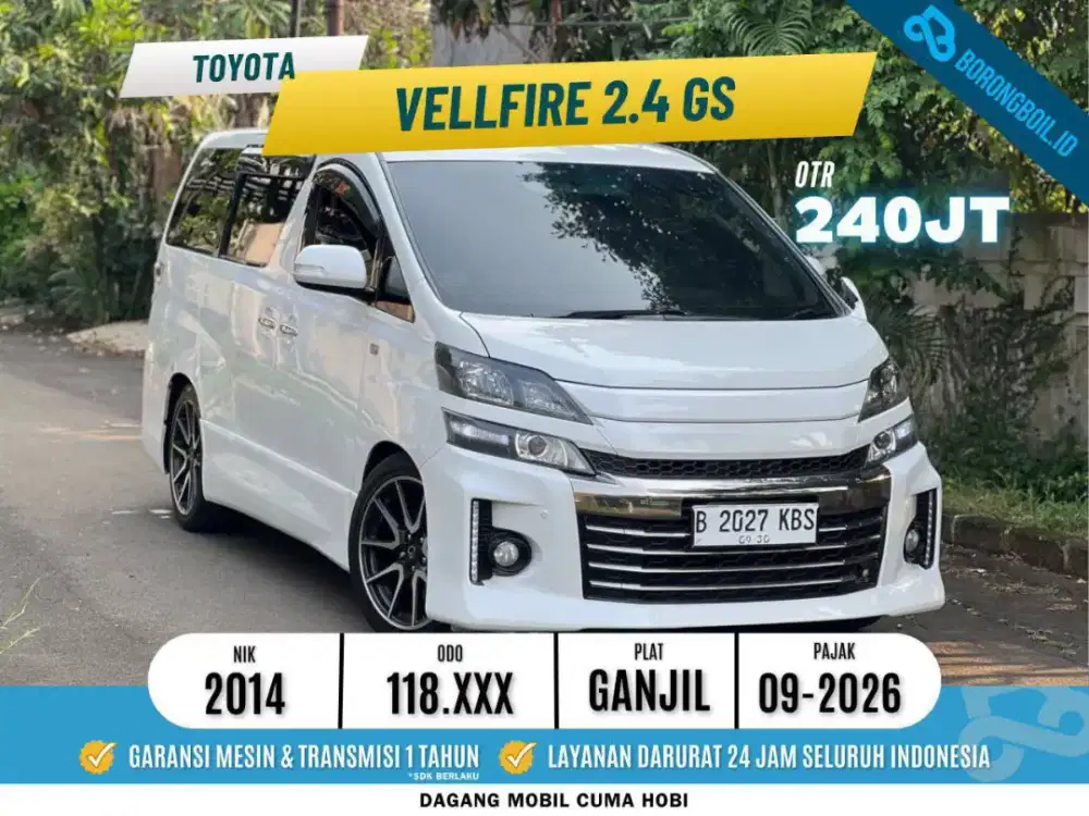 Toyota Vellfire 2.4 GS 2014 putih
