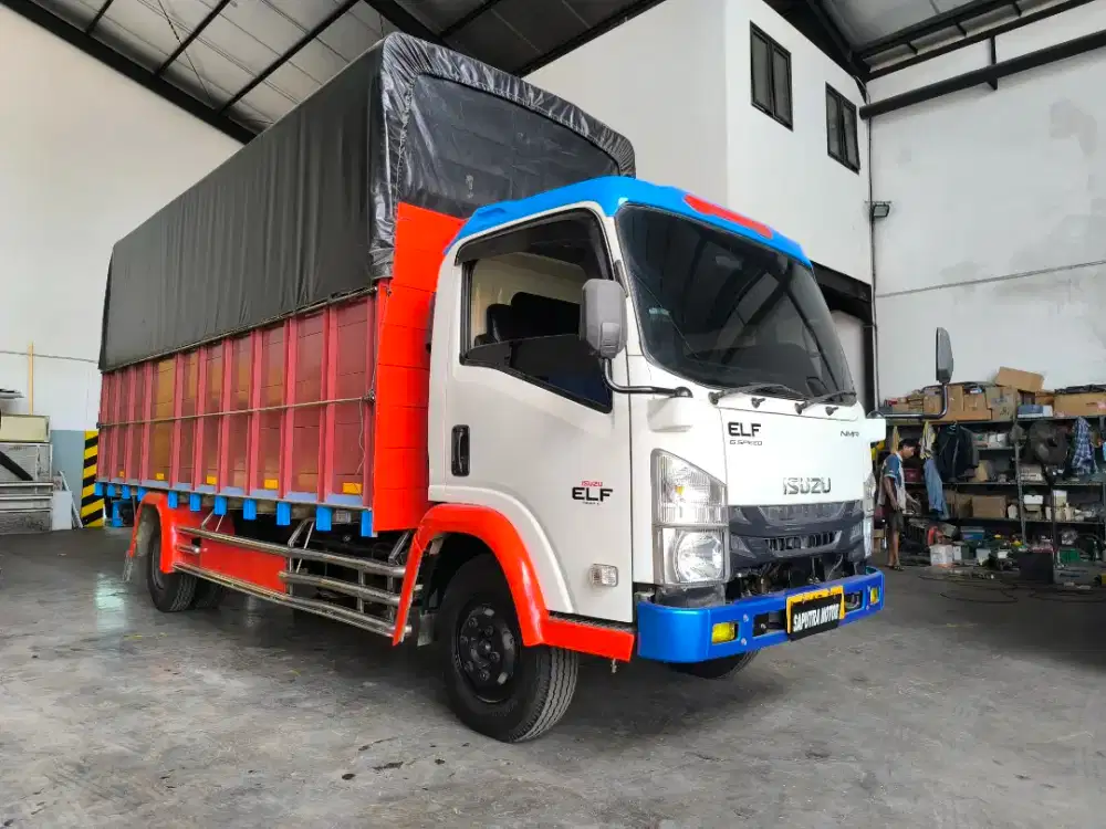 Truk ELF 6rdLong Th2023 Bak Kayu Antik!!