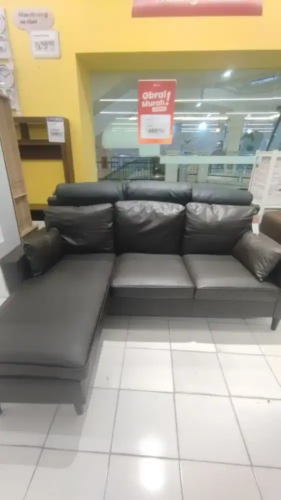 Leander Sofa Corner Brown