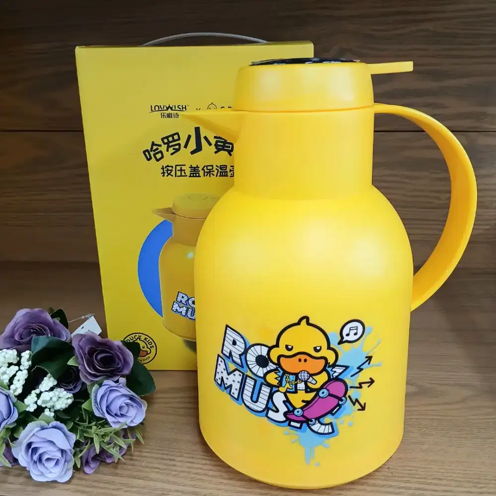 Wadah makanan Mangkok tahan panas microwave 1040ml G.Duck, baru