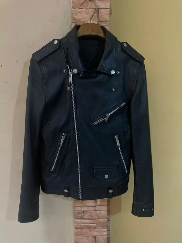 Jaket kulit domba ramones