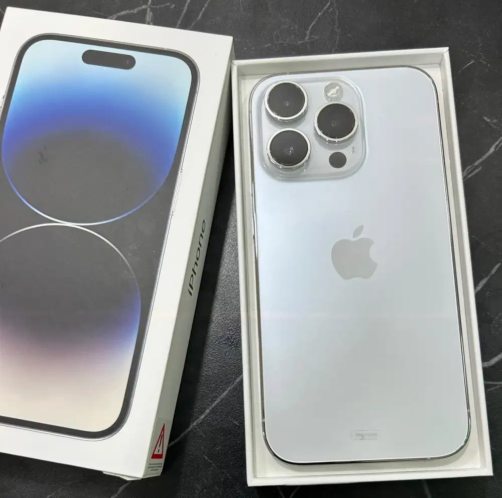 Iphone 14 pro 256gb silver ibox normal fullset