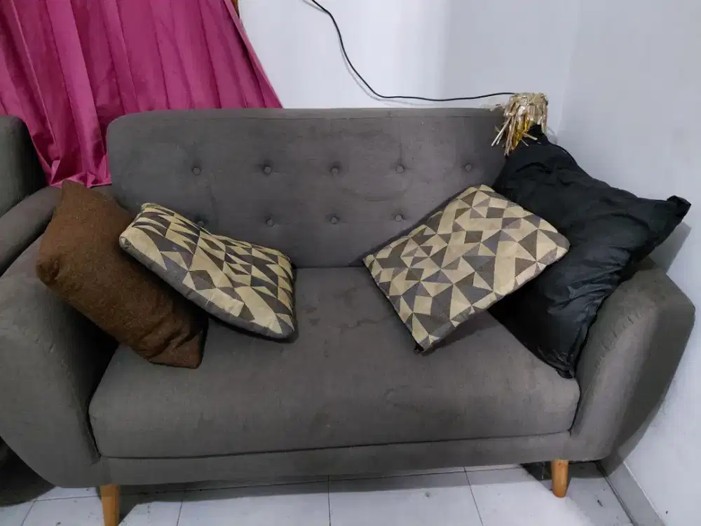 Sofa set 3pcs + 1 meja kecil