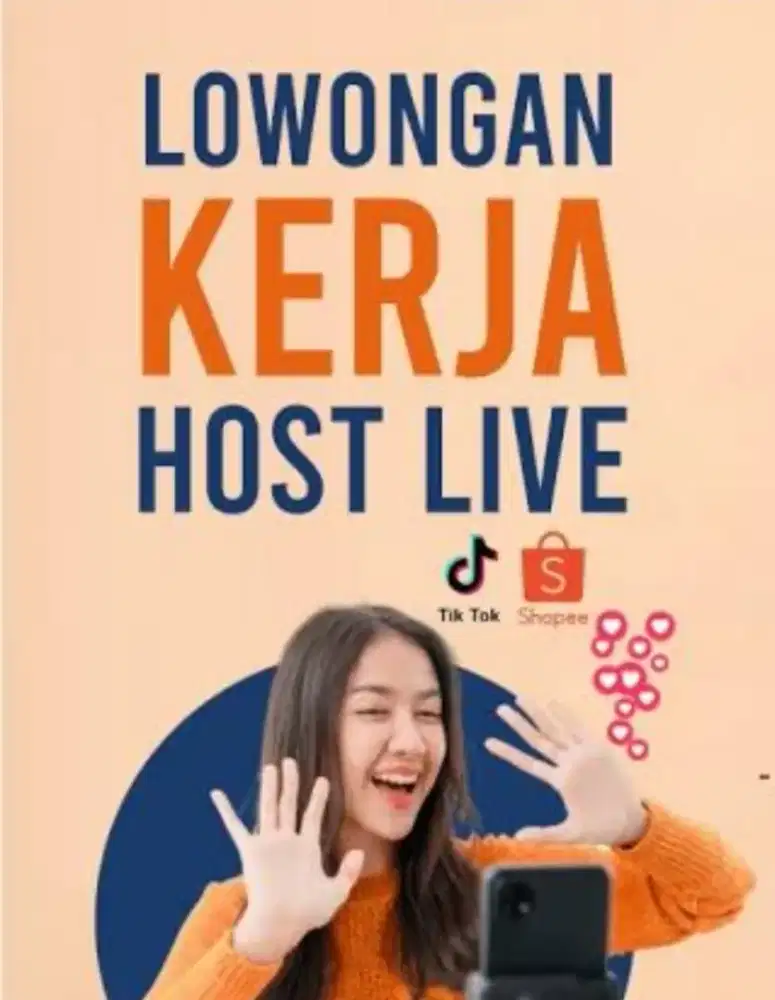 Dicari Host Live & Content Creator ‼️