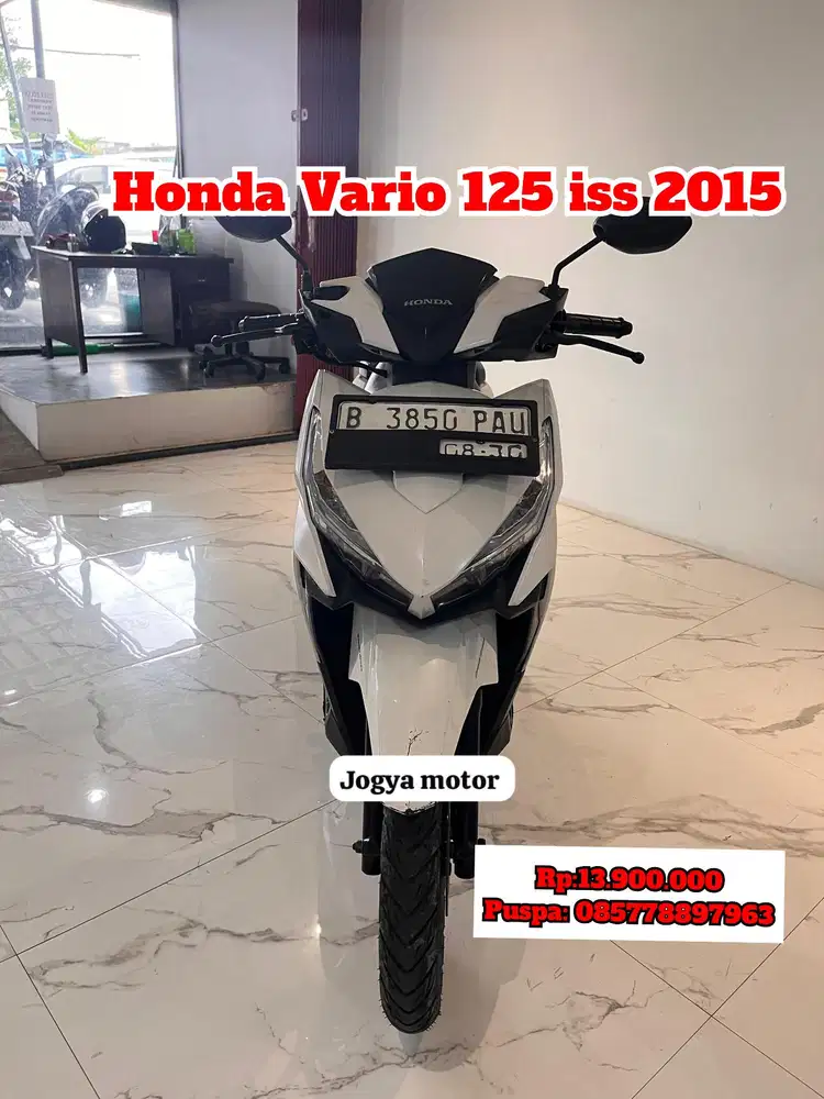 (B) honda vario 125 iss tahun 2015 cash