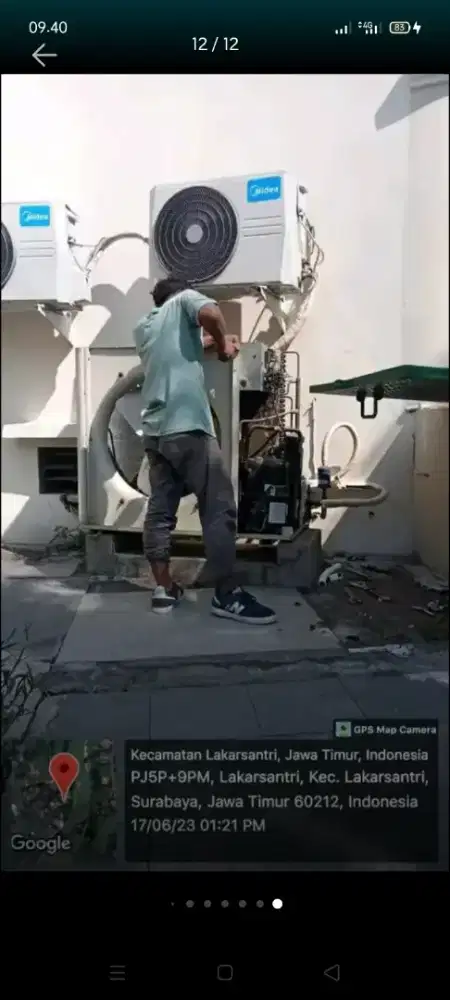 Jasa servis AC kulkas mesin cuci kompa air dll