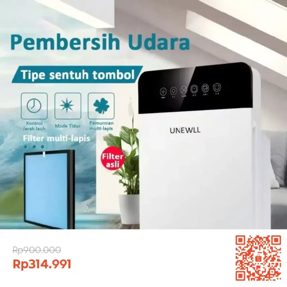 UNEWELL 2025 Air Purifier AP-02 Pembersih Udara Dengan Hepa Filter