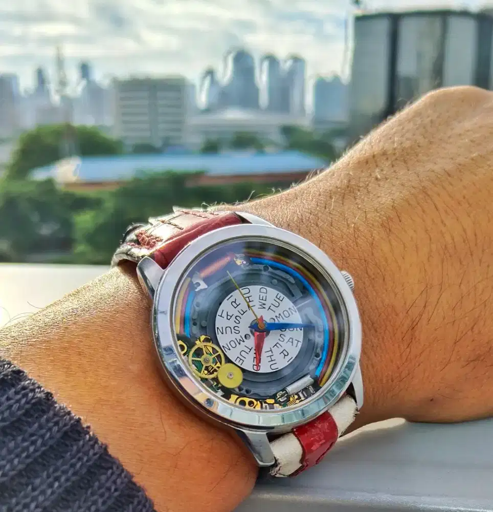 Jam alba quartz modif dial electric lawas jadul vintage antik