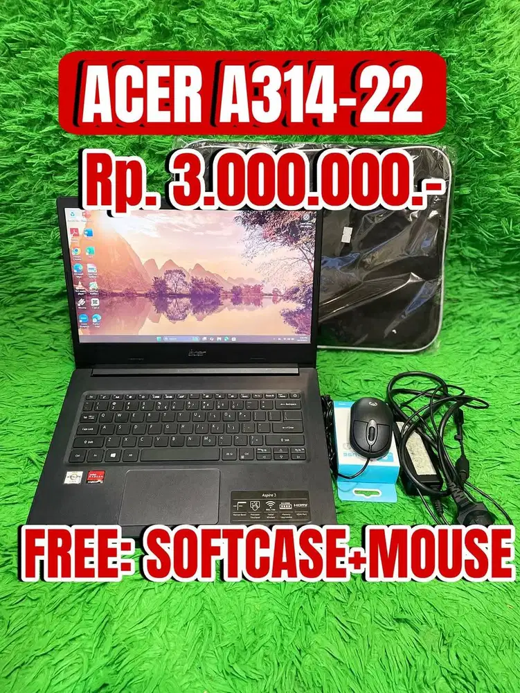 Ready Jual Laptop Second Acer A314-22