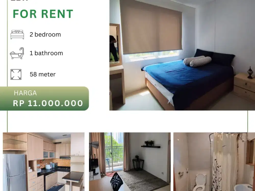 Disewakan Apartement Thamrin Residence 2BR Full Furnished Tower C