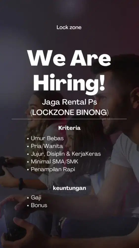 Jaga Rental PS Lockzone-Binong