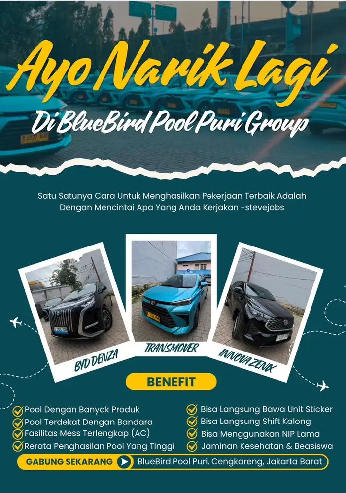 Lowongan Taxi Online (Grab & Go Car)