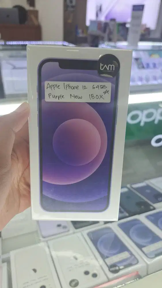 IPhone 12 64GB Purple New Garansi IBOX 1 Tahun