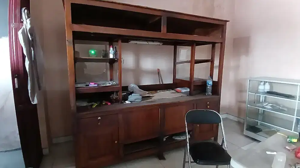 Gerobak Bakso 2 tungku  Kayu Jati