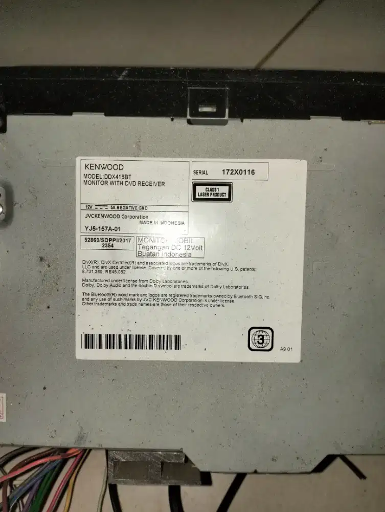 Monitor mobil  kenwood