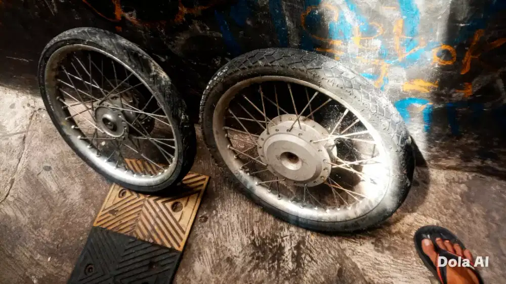 Selek ring 17 jari jari pels ban luar dalem ..depan blkng