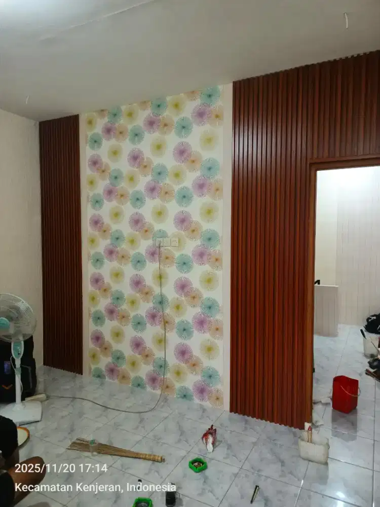 MURAH,WALLPAPER  WALPANEL PVC  WALMARBEL GORDEN