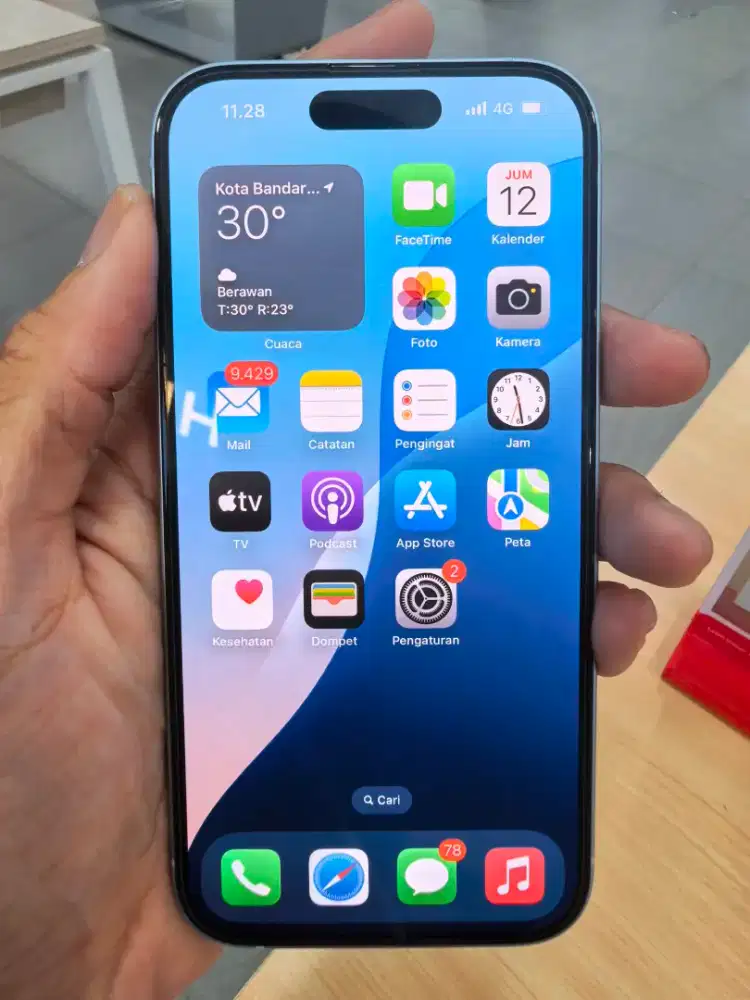 Dijual Second iPhone 15 / 128 GB / Box lengkap dan adptor (Nego Halus)