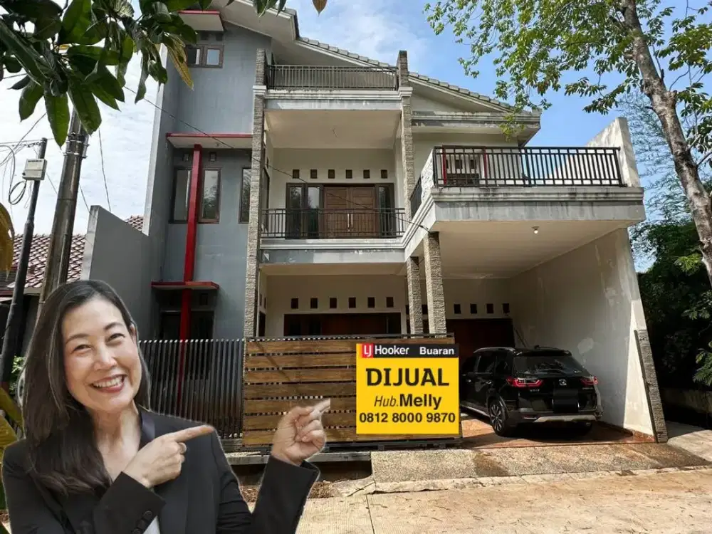 Rumah 2 Lantai Jalan Pandan Wangi Perum Bulog Pondok Melati Bekasi