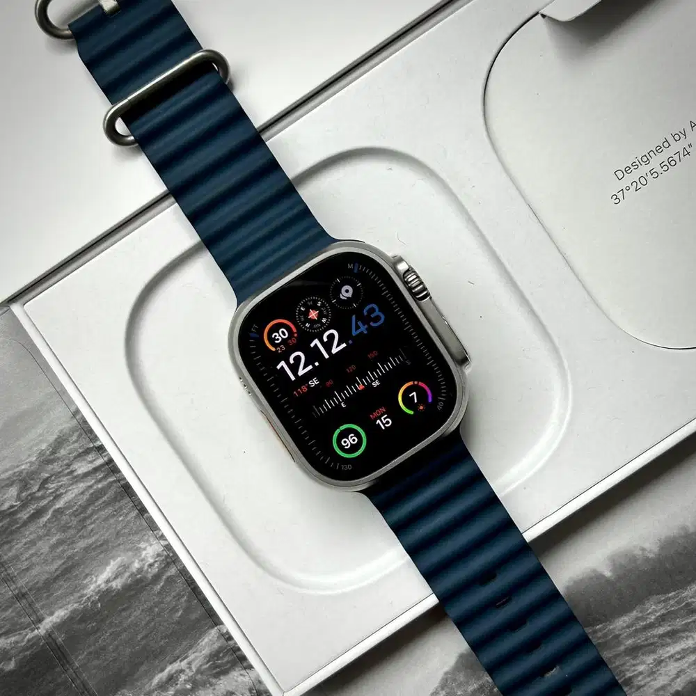 Apple Watch Ultra 2 49mm BH100% Blue Ocean Fullset Original iwatch