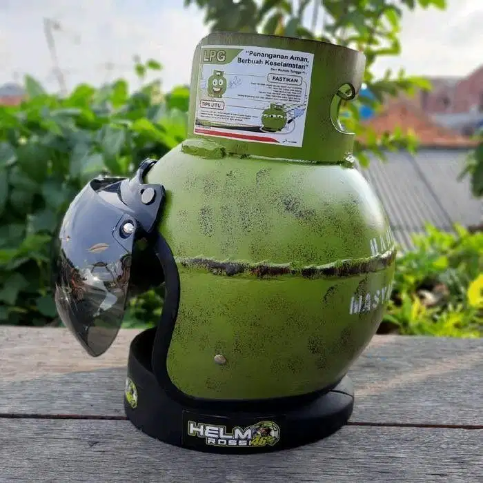 jual helem bentuk tabung gas