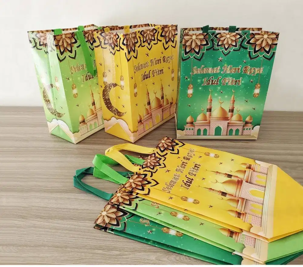 Tas Spunbond Laminasi Idul Fitri 30x38x15 | Tas Parcel Ramadhan Kemasa