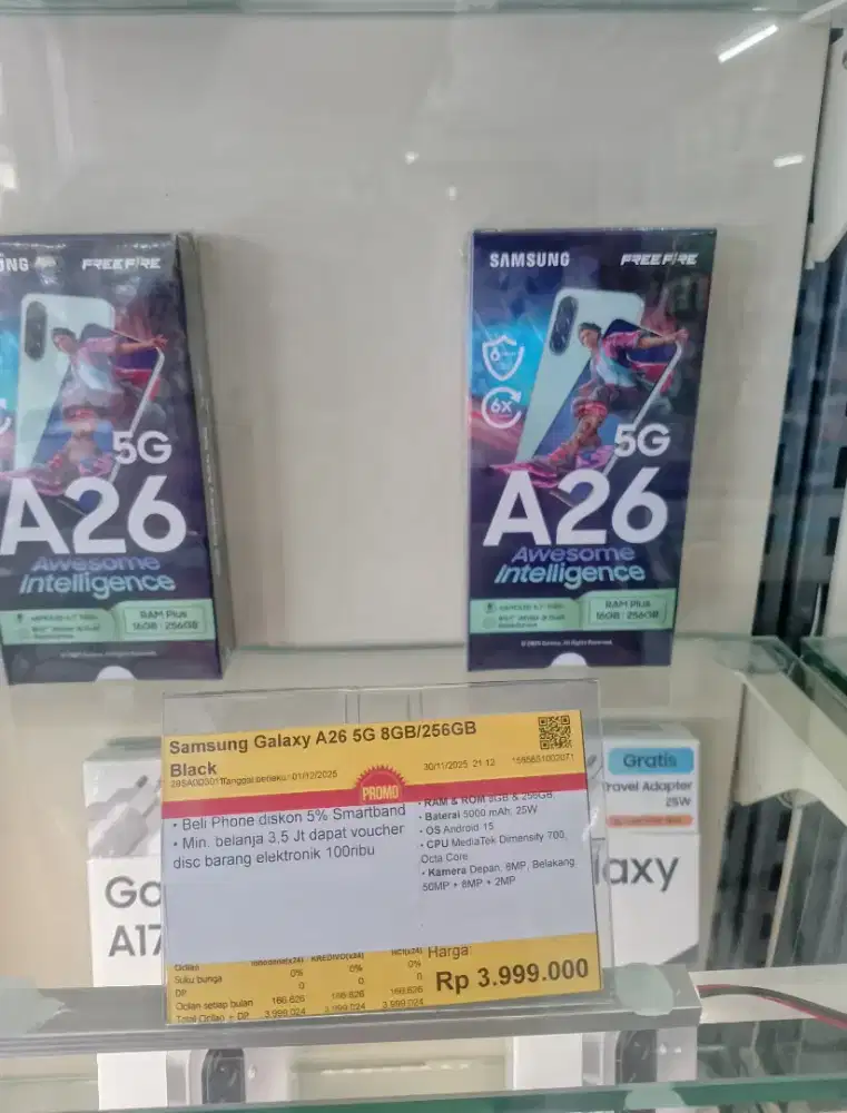 Samsung galaxy A26 5G 8/256GB Pakai Homecredit ada promo tripel Zero