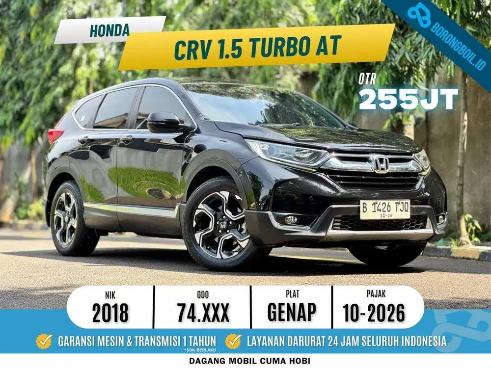 TERMURAH!! CRV 1.5 TURBO NON PRESTIGE AT 2018
