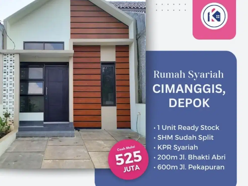 Rumah ready Cimanggis Depok DP 0%