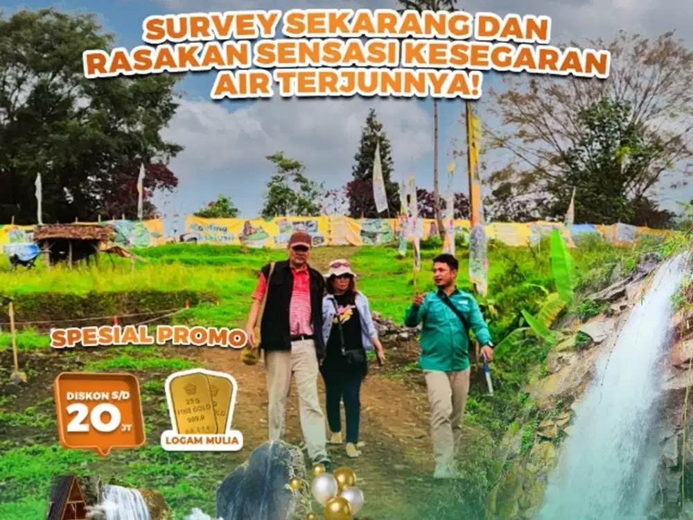 Kavling dengan Air Terjun Ciater