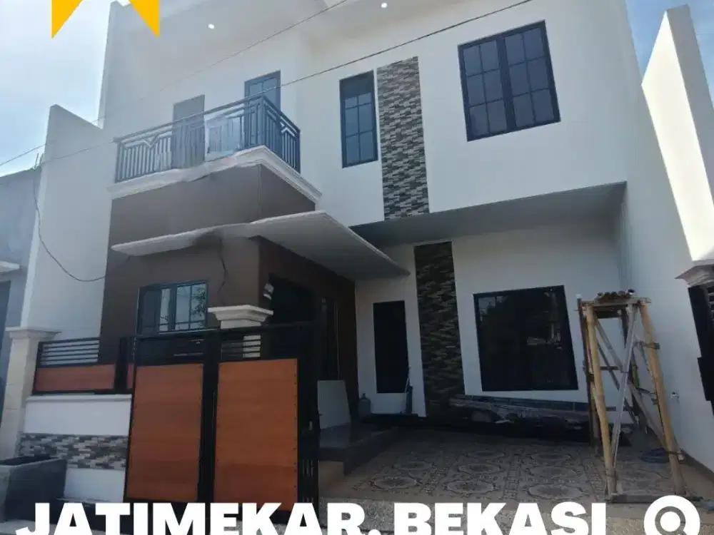 Rumah dijual Baru, 2 Lt. Kodau, Jatimekar, Bekasi dekat Tol Jatibening