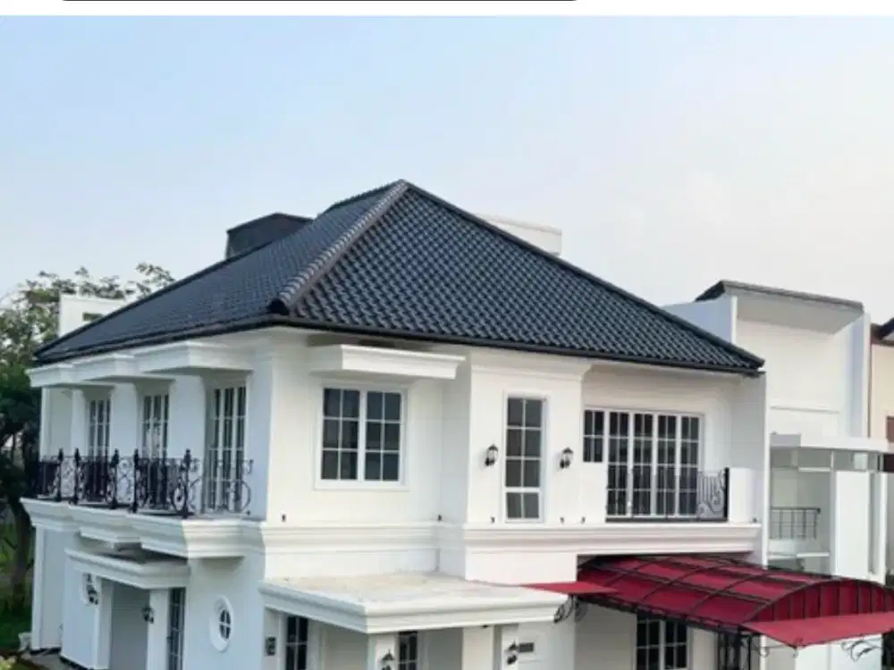 RUMAH MEWAH IMPIAN THE ICON BSD!! DESAIN AMERICAN CLASSIC SUPER LUAS, KUALITAS BINTANG LIMA!