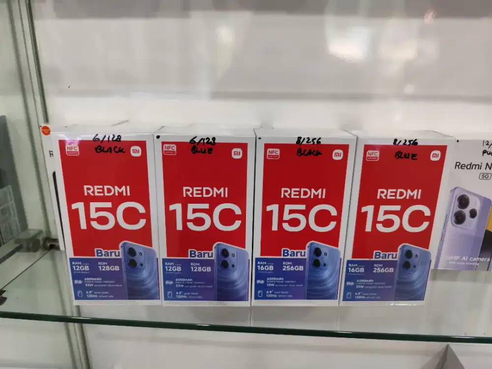 Redmi 15C New,HARGA PROMO,Garansi Resmi 15 Bulan,Bisa COD