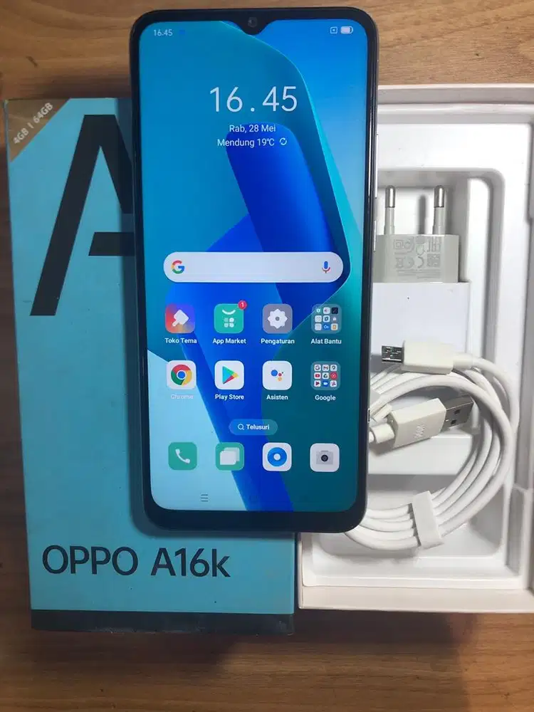 Jual hp second oppo A16k white