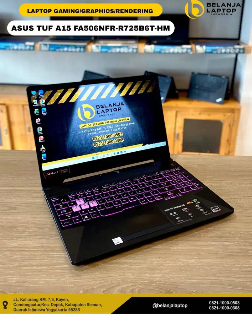 Asus TUF A15 FA506NFR-R725B6T/Ryzen 7 7435HS/16GB/512GB/RTX 2050/RESMI