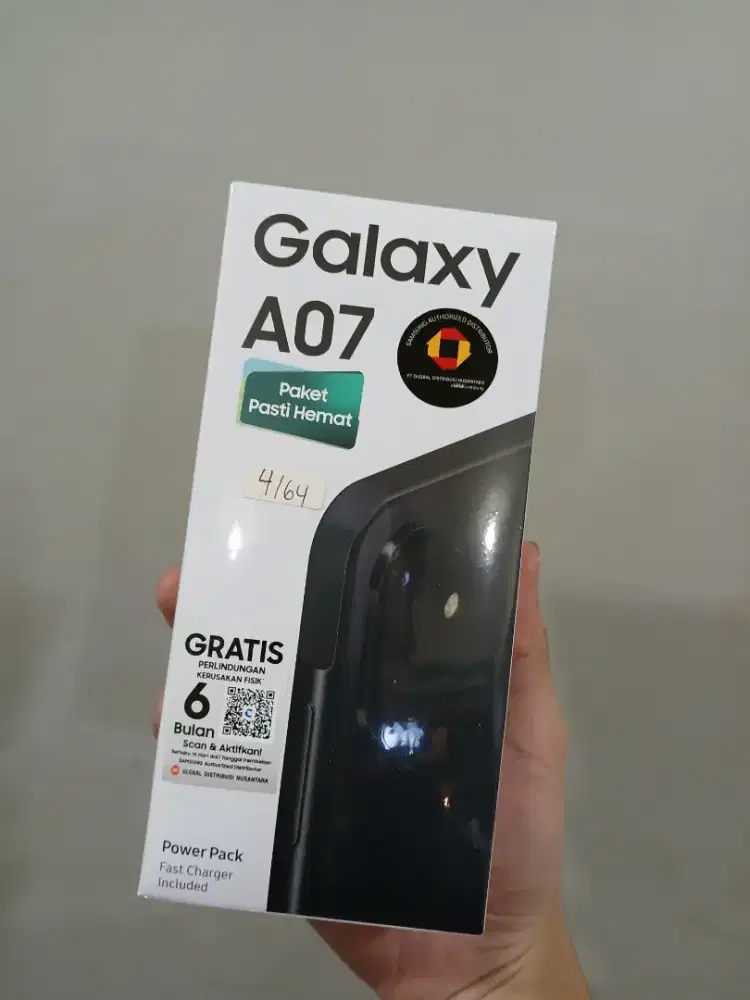 Samsung A07 4+4/64GB,Powerpack, HellioG99, Baru Fresh Garansi resmi.