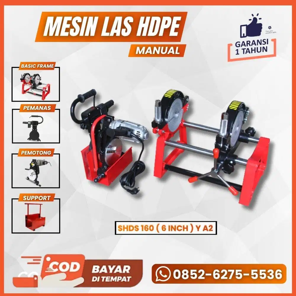 Mesin Las Pipa Hpde SHDS 160 Y A2 - Mesin Joint Pipa 1.5 - 6 Inch