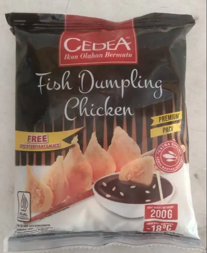 Cedea Fish Dumpling Chicken 200 Gram Isi 10 Pcs