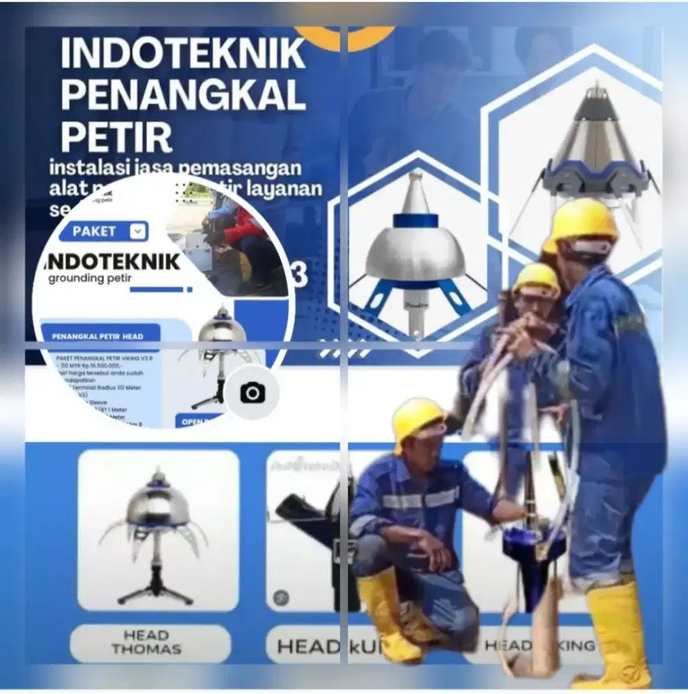 Layanan jasa pasang penangkal petir dan distributor anti petir