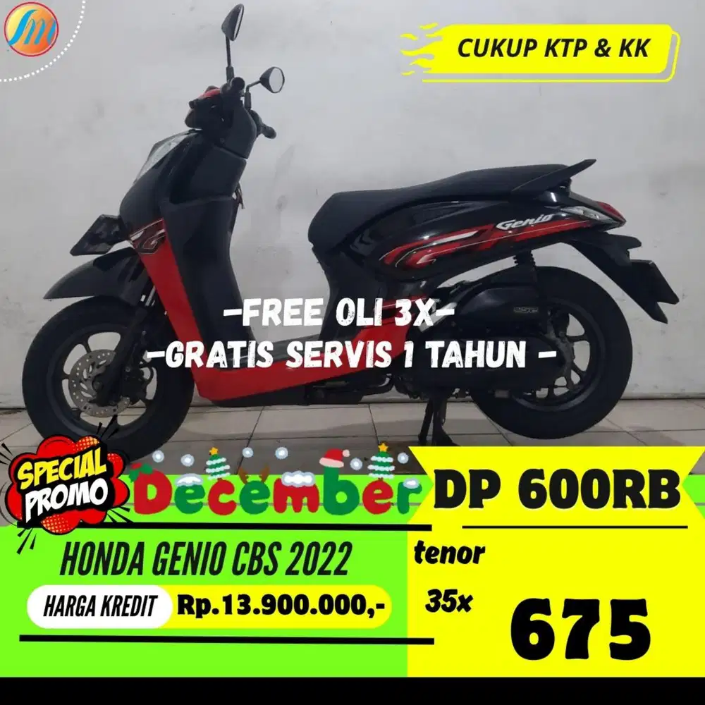 PROMO DP 600RB HONDA GENIO CBS 2022 ANGSURAN SANGAT RINGAN BERGARANSI